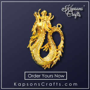 "Unleash Your Inner Fire with the Dragon Gold Pendant"