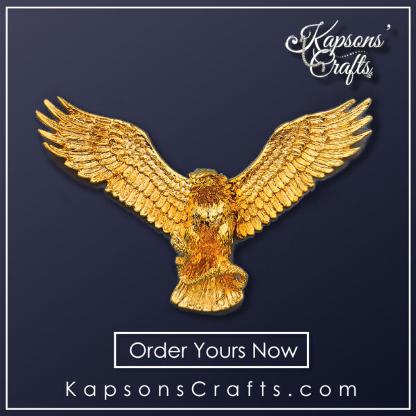 "Fly High" Gold Eagle Locket Necklace