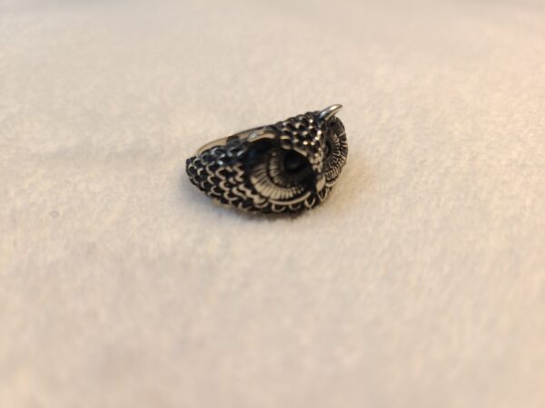 Majestic Owl Silver Ring - Image 2