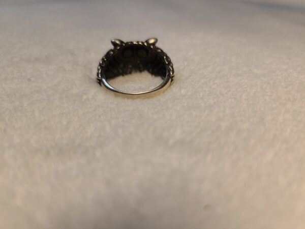 Majestic Owl Silver Ring - Image 3