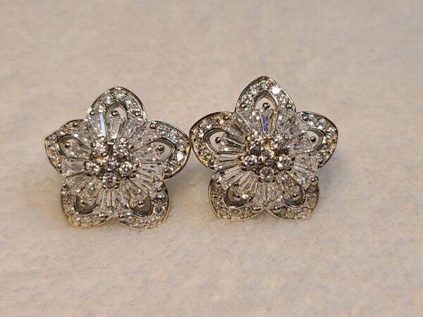 Blooming Elegance Silver Earrings - Image 5